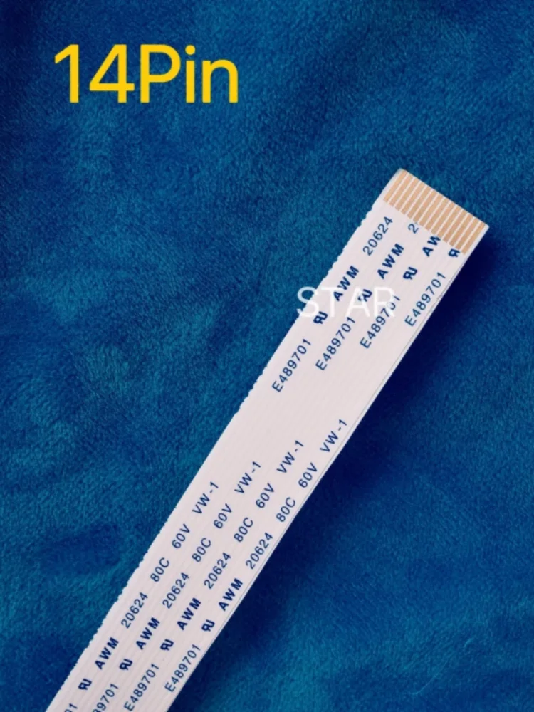10 SZT. Złoty 14-pinowy kabel głowicy drukującej I3200 do Epson 4720/I3200 do drukarki płaskiej UV na bazie solwentowej, płaski kabel danych FFC do głowicy drukującej — zdjęcie produktu 6