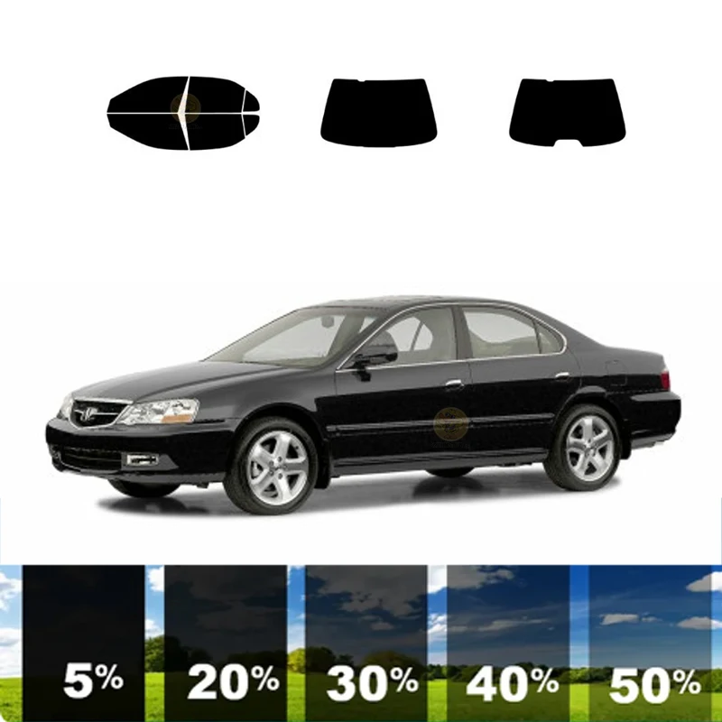 

precut Removable Window Tint Film For Car 100% UVR 5%-35%VLT Heat Insulation Carbon ﻿For ACURA TL 4 DR SEDAN 1999-2003