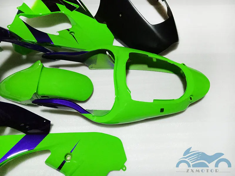 Aftermarket body parts for Kawasaki ninja fairing kit ZX9R 2000 2001 motorcycle fairings set ZX 9R 00 01 green blue bodykits