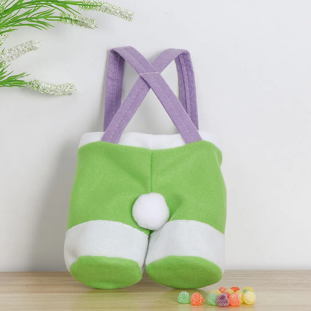 

Pants Shape Easter Gift Bag Cartoon Suspender Candy Container for Packaging Small Candy Chocolate Easter Party Supplies
