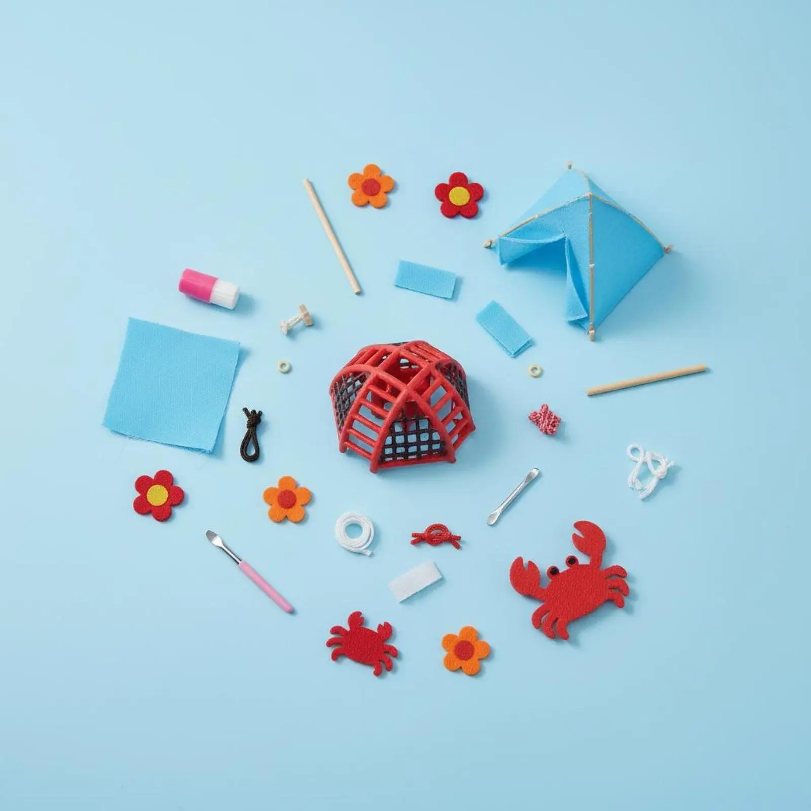 DIY Children Tent Miniature Model Kit for Architectural Sand Table Landscape Decor Plastic Craft Accessories with Camping Style