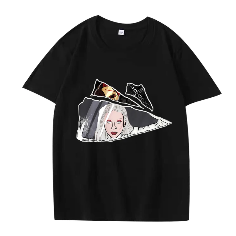 

Lady gaga The Art of Mayhem Abracadabra graphics T Shirt men women Oversized 100% Cotton short sleeve Summer print Unisex tops