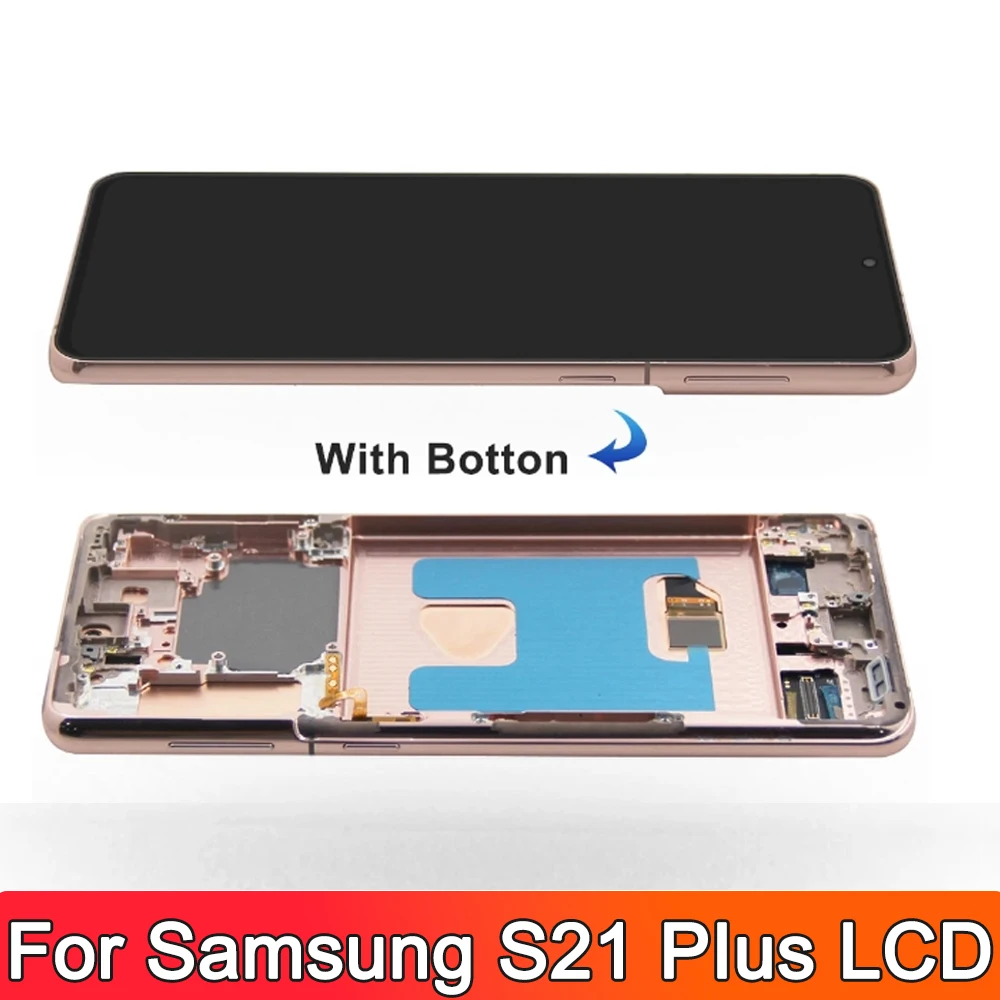 S21 Plus Amoled Screen,For Samsung Galaxy S21 Plus LCD Display G996B G996B/DS G996U Touch Digitizer Replace Assembly with Frame