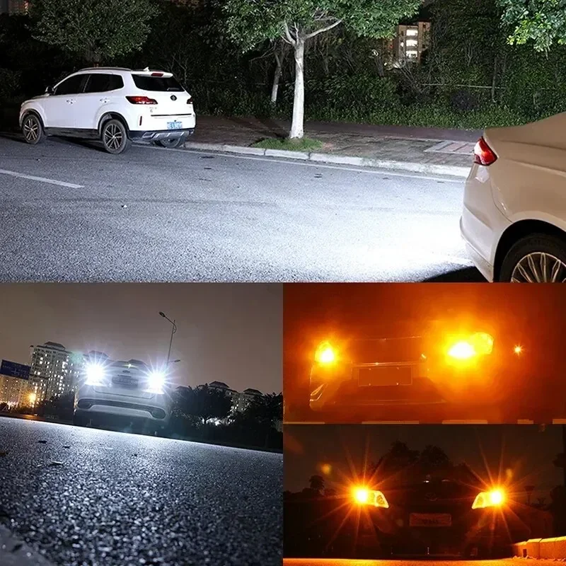 10PCS 12V 1156 P21W BA15S LED 1157 BAY15D LED Bulbs 5630 9Smd For Car Side Indicator Lamp Turn Signal Light Brake Lamp Universal