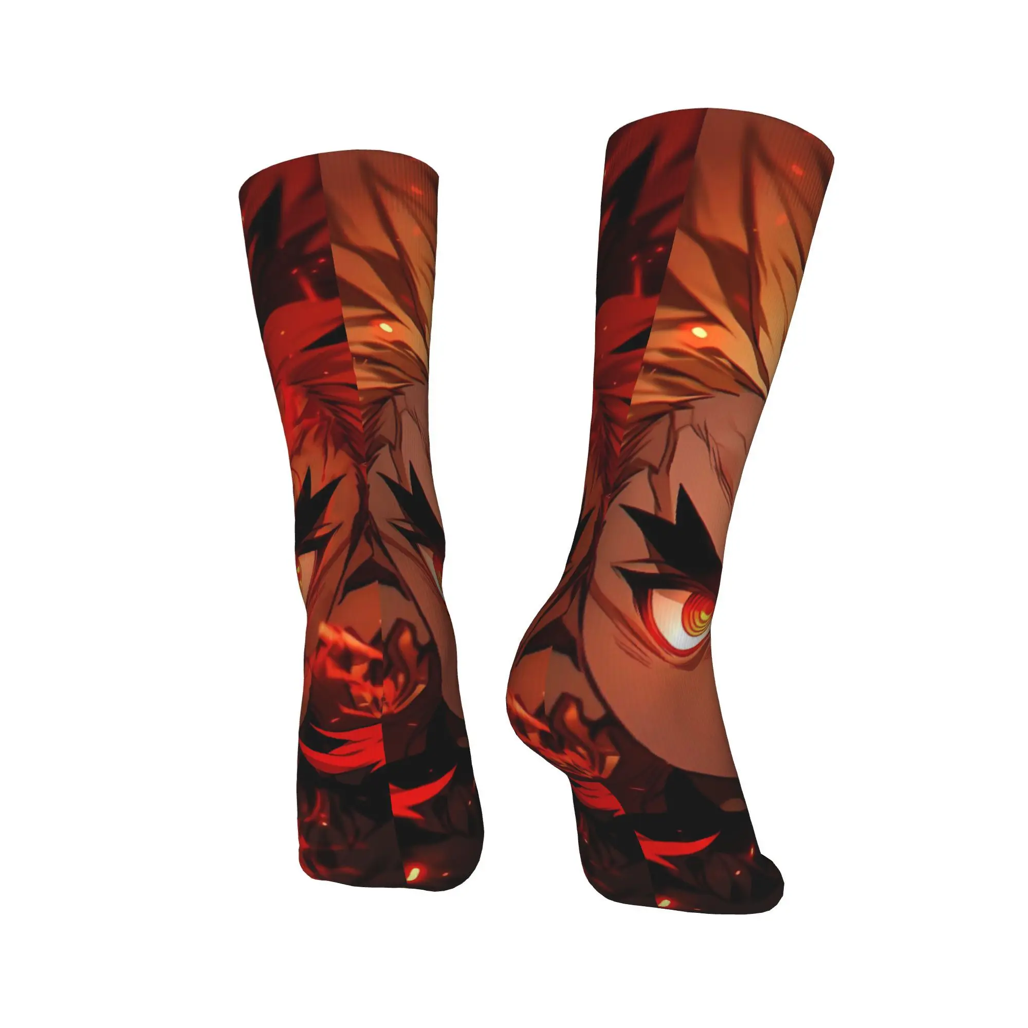 أنيمي Kyōjurō Rengoku الجوارب الخريف جوارب الرجعية الرجال الجوارب الناعمة الدافئة مخصص تشغيل الرياضة عدم الانزلاق الجوارب