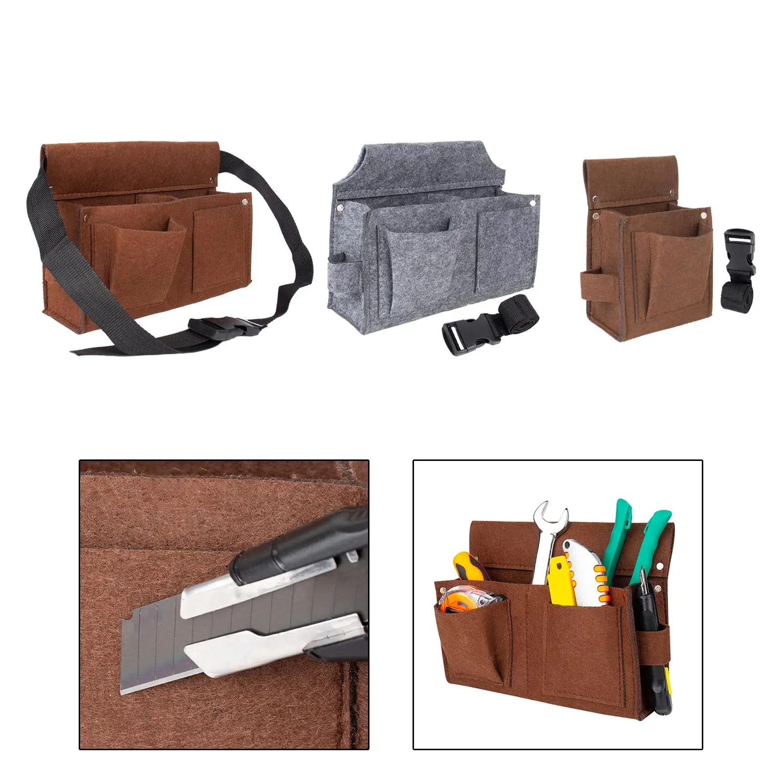 Belt Tool Bag Nail Tool Pouch Bag for Carpenter Woodworking Men and Women