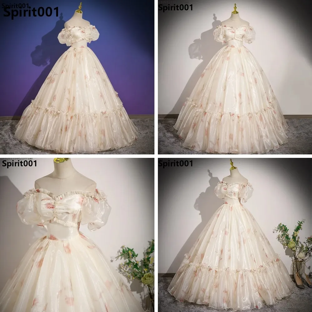 

Elegant Off Shoulder Sweetheart Ball Gown Long Evening Dress Princess Party Cosplay Stage Vestidos for Women