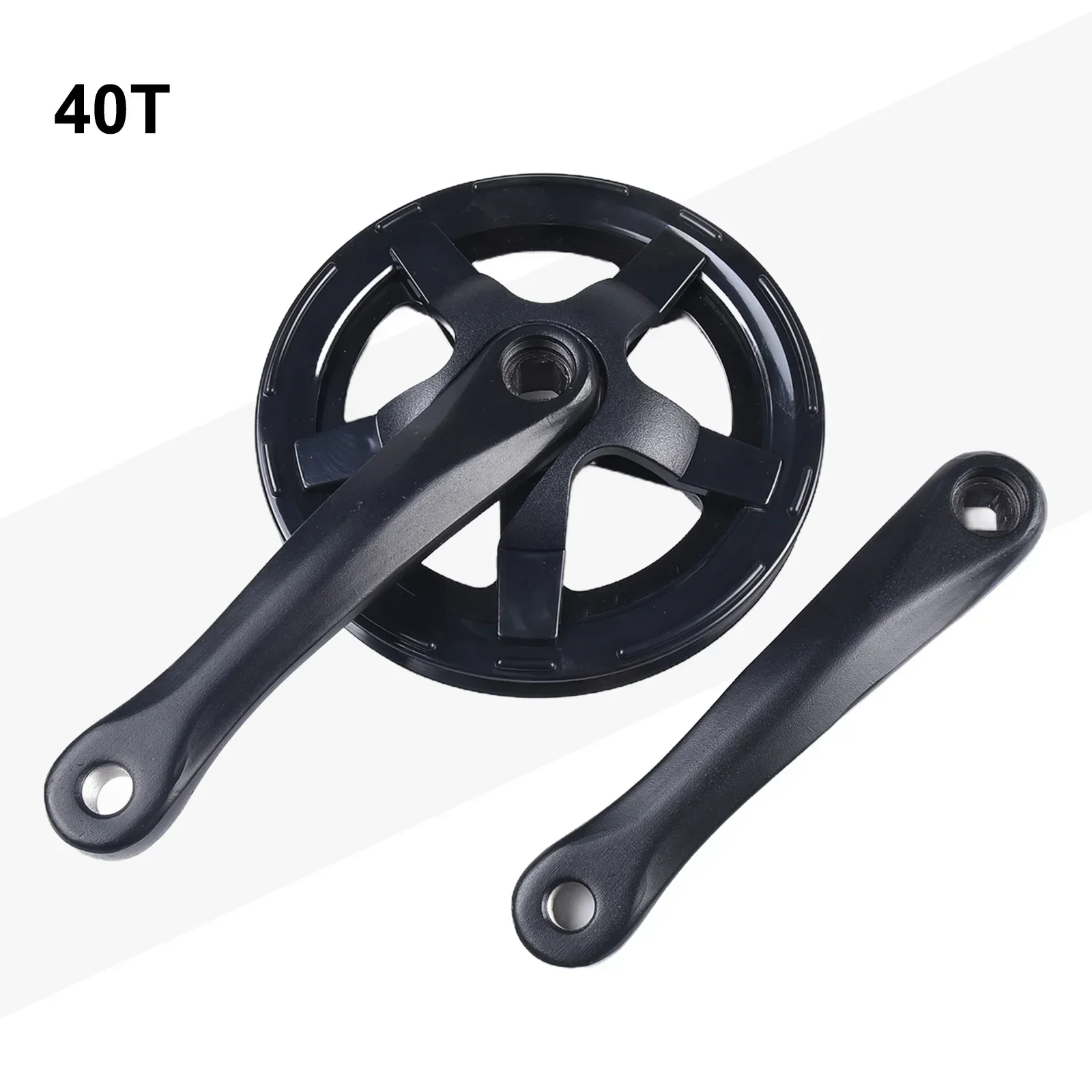 CrankArm Set Bike Crankset Road Bike Fixie Bikes MTBbikes 48 Black For Square Hole Good Compatibility High-quality 40