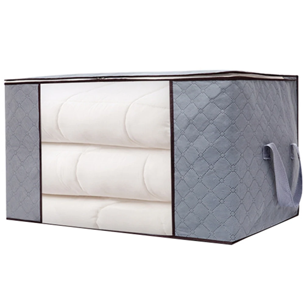 

Storage Bag Bags for Clothes Clothing Zipper Quilt Sweater Non-woven Fabric Garment Comforter