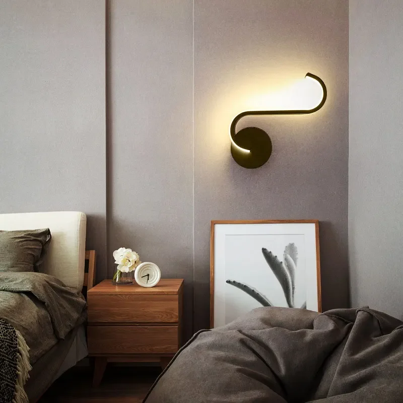 

LED Modern Dividuality Creativity Wall Lamp Indoor Courtyard Corridor Bedroom Dinning Wall Sconce Home Improvement Iron Light