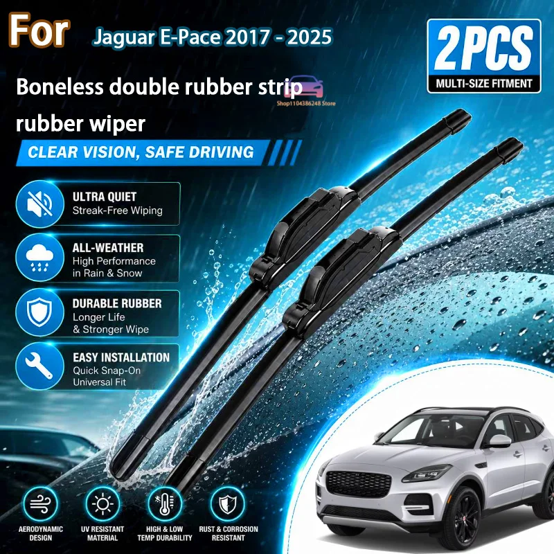 

Front Wiper Blades Set For Jaguar E-Pace 2017 - 2025 Windshield Windscreen Window Rain Brushes 26"+20" Modification parts
