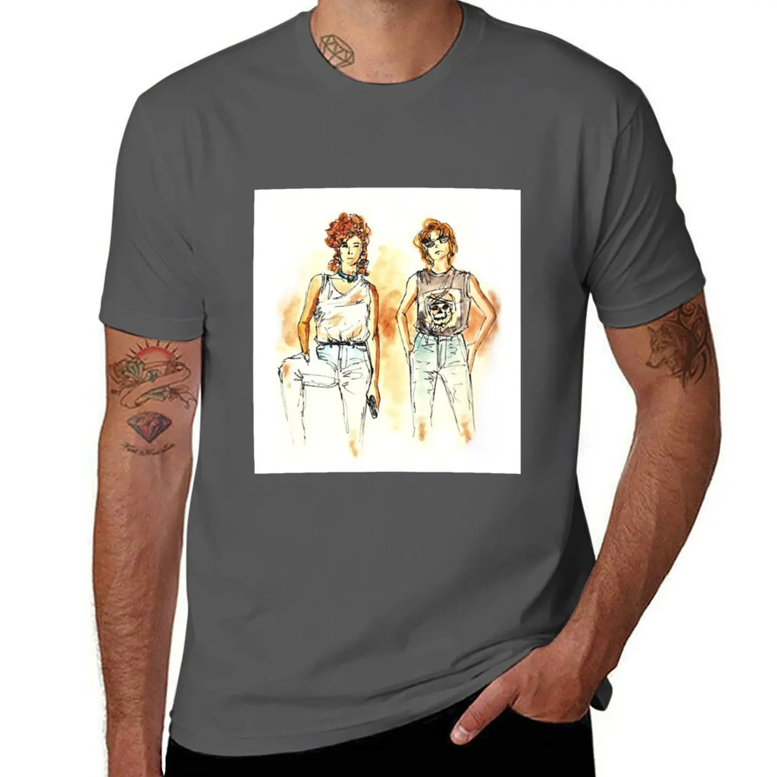 

Thelma Louise T-Shirt Active Sports Short Sleeve Cotton Shirt