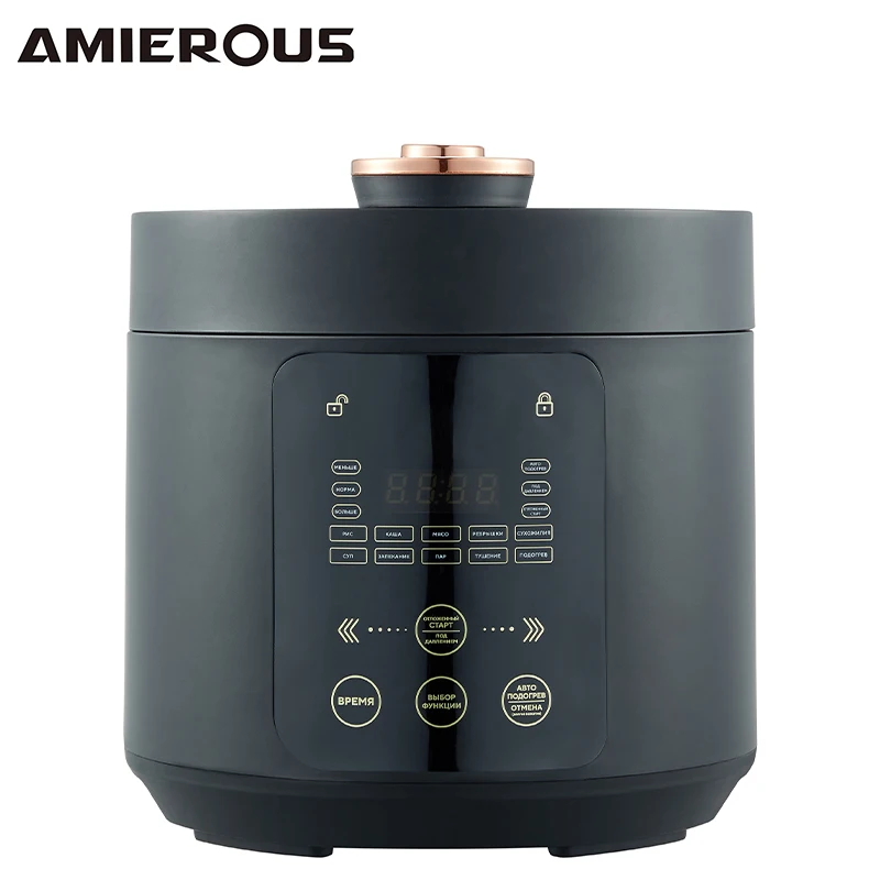 ARIER 12-24V Car Pressure Cooker 2L Portable Multicooker Pot Outdoor Cookware for Truck Kitchen Travel RV Camping(AR-1639)