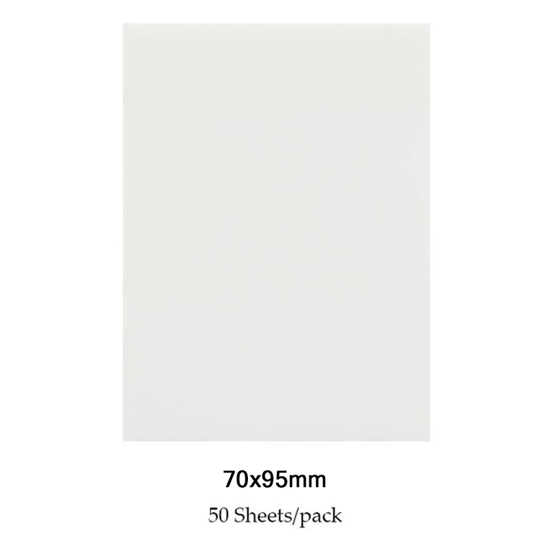 50 Stück transparente, wasserdichte Haftnotizblöcke, Notizblöcke, Posits für Schüler, Schreibwaren, Bürobedarf, 70 mm x 95 mm