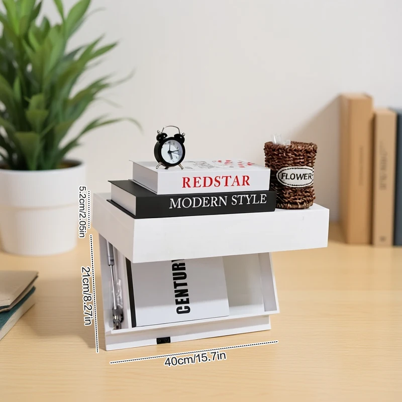 رف جدار رفرف سحري مع حجرة سرية مخفية رف عائم مخفي رف تخزين مثبت على الحائط #4