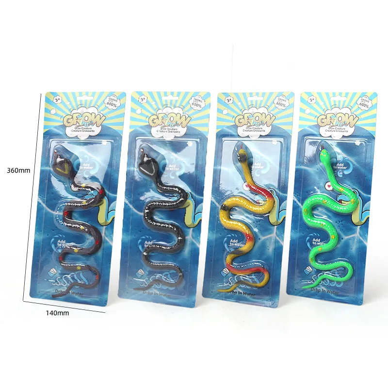 Cartoon Inweken Water Wordt Grote Slang Speelgoed Simulatie Dier Inweken Water Uitbreiding Slang Speelgoed Kinderen Educatief Speelgoed Geschenken