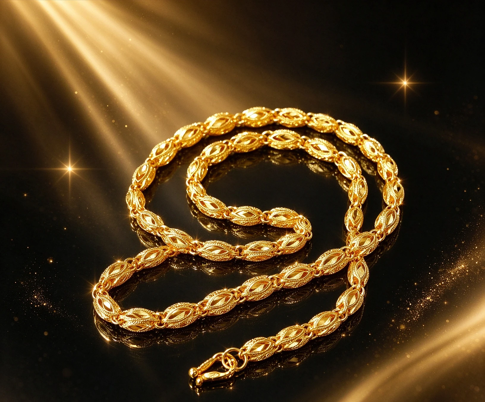 9999 gold necklace  Internet celebrity ball chain transfer domineering  mens and womens jewelry metal Gift for girlfriend