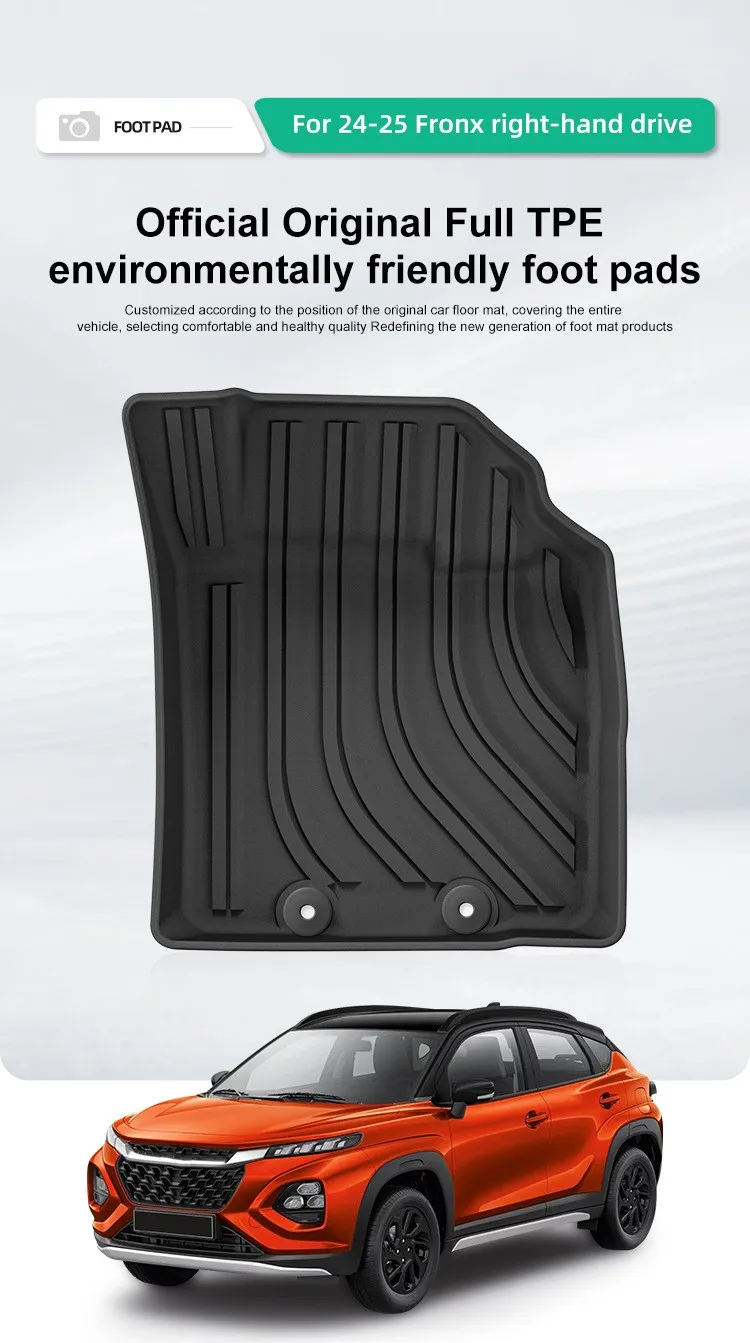 Use for 2024new Suzuki FRONX car carpet FRONX footpad Full Set Trim to Fit For Spacia FRONX waterproof floor trunk mat RHD