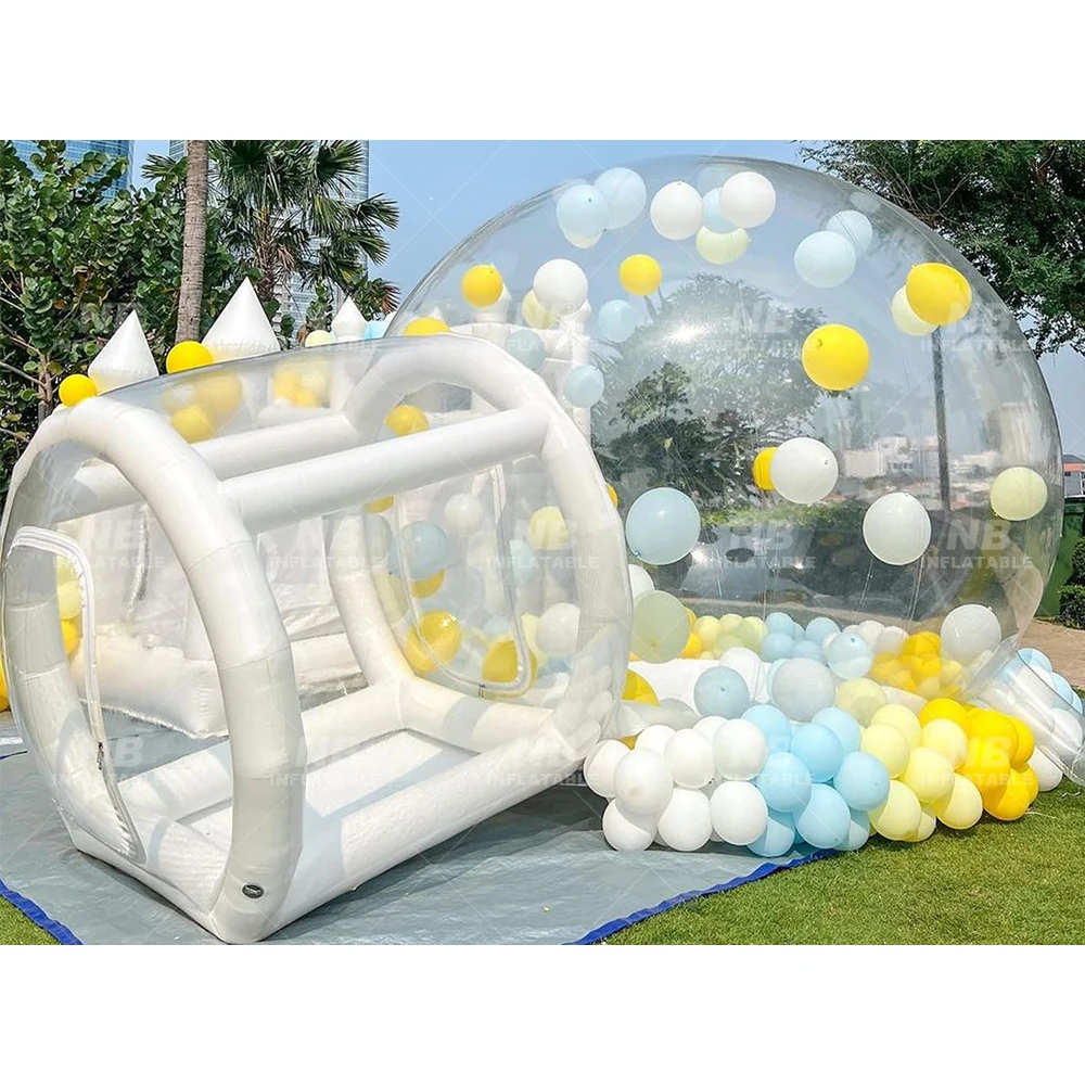 

In Stock Commercial Kids Party Clear Dome Balloon Garden Tent Bubble Tent Inflatable Bubble Bounce House