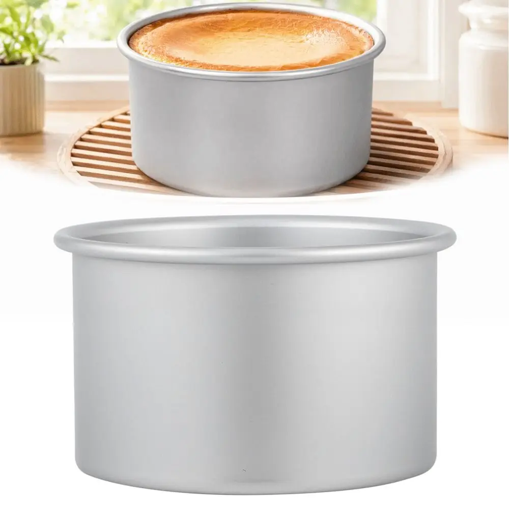 Aluminium Alloy Round Cake Mold Removable Bottom Round Shape Baking Mould Food-Grade Increase Height Aluminium Alloy Cake Mold