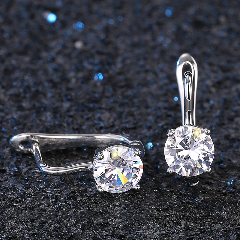 CAOSHI Low-key Luxury Chic Hoop Earrings Lady Engagement Accessories with Delicate Design Graceful Simple Style Jewelry Gift