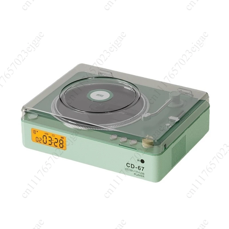 CD Player CD67 Classic Retro Speaker Disc CD Sound System Supports LINE OUT/USB/TF CARD/Bluetooth 5.0 Home Player Speaker