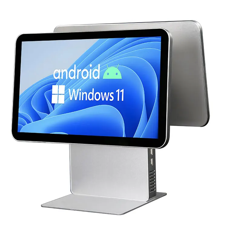 15.6 Inch All in One POS System Cash Register Payment Machine with Printer for Retail Store
