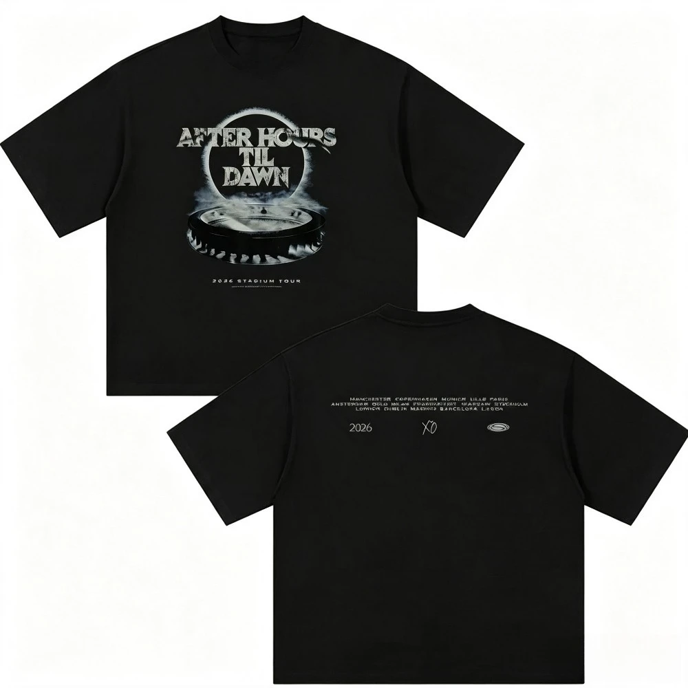 Vintage Stadium Graphic T-shirt Men Oversized Short Sleeve Tee Retro Print Loose Streetwear Hip Hop Casual Male Daily Tops