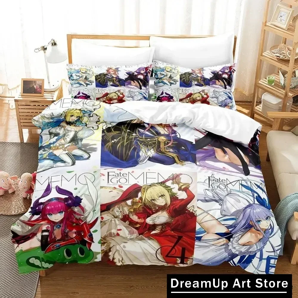 

Комплект постельного белья GameFate Grand Order в стиле аниме, пододеяльник, покрывало на кровать с наволочкой, Twin Single Queen King Size для мальчиков и взрослых, домашний текстиль