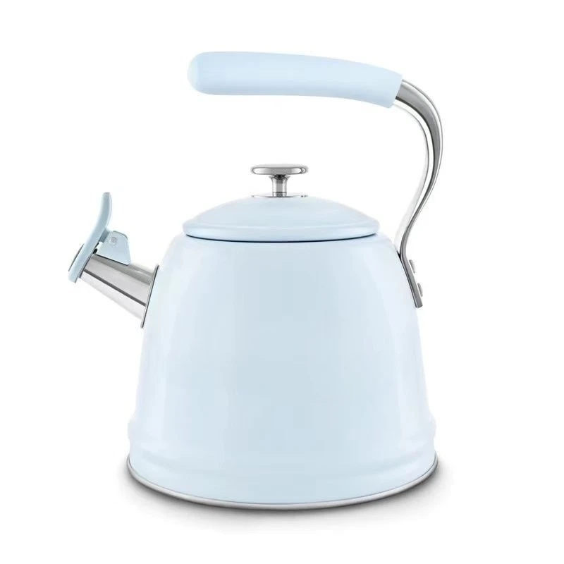 Retro Whistling Kettle, Large Capacity 304 Stainless Steel Portable Water Pot Suitable for Home & Outdoor Use