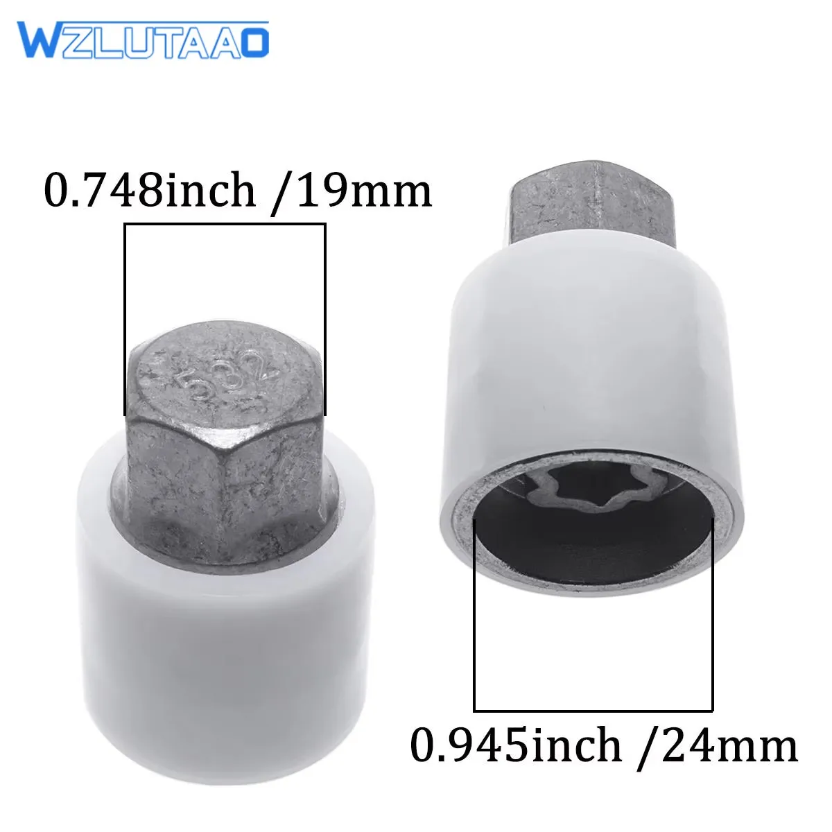 1Pcs #521-#530 Car Tire Anti-Theft Screw Removal Tool Socket Key Sleeve For VW Touareg Sharan Beetle Phaeton Tiguan CC Scirocco