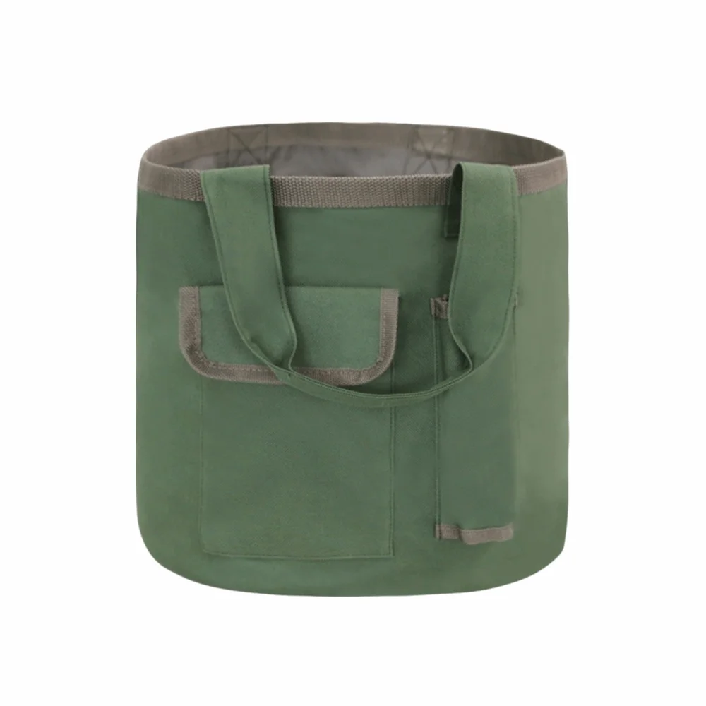 

Portable Garden Tool Bag 600D Oxford Cloth Foldable Garden Tool Tote Multifunction with Pockets Garden Storage Bag