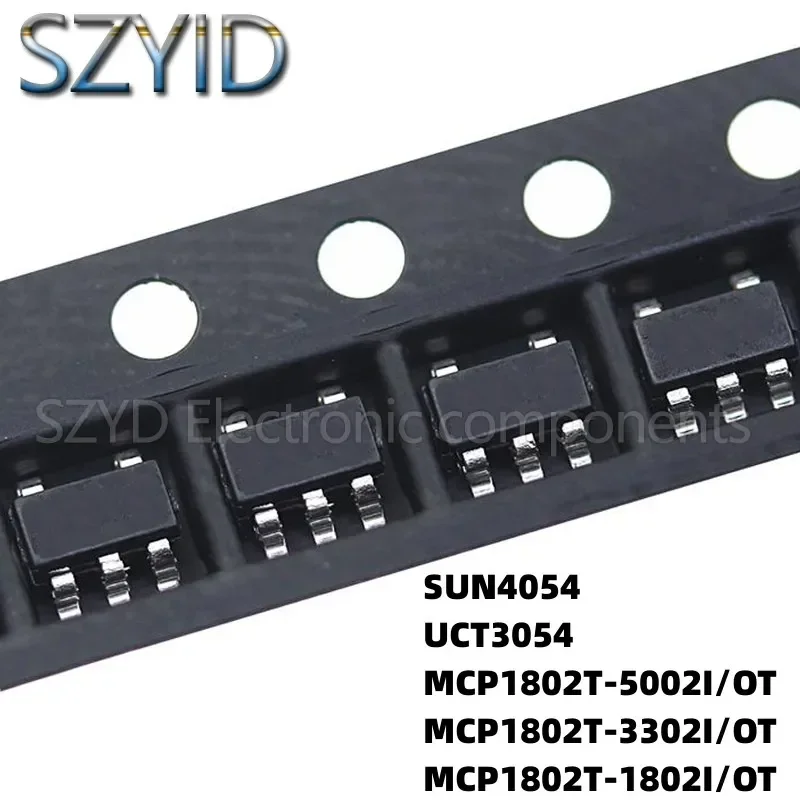 100PCS SOT23-5 SUN4054 UCT3054 MCP1802T-5002I/OT MCP1802T-3302I/OT MCP1802T-1802I/OT