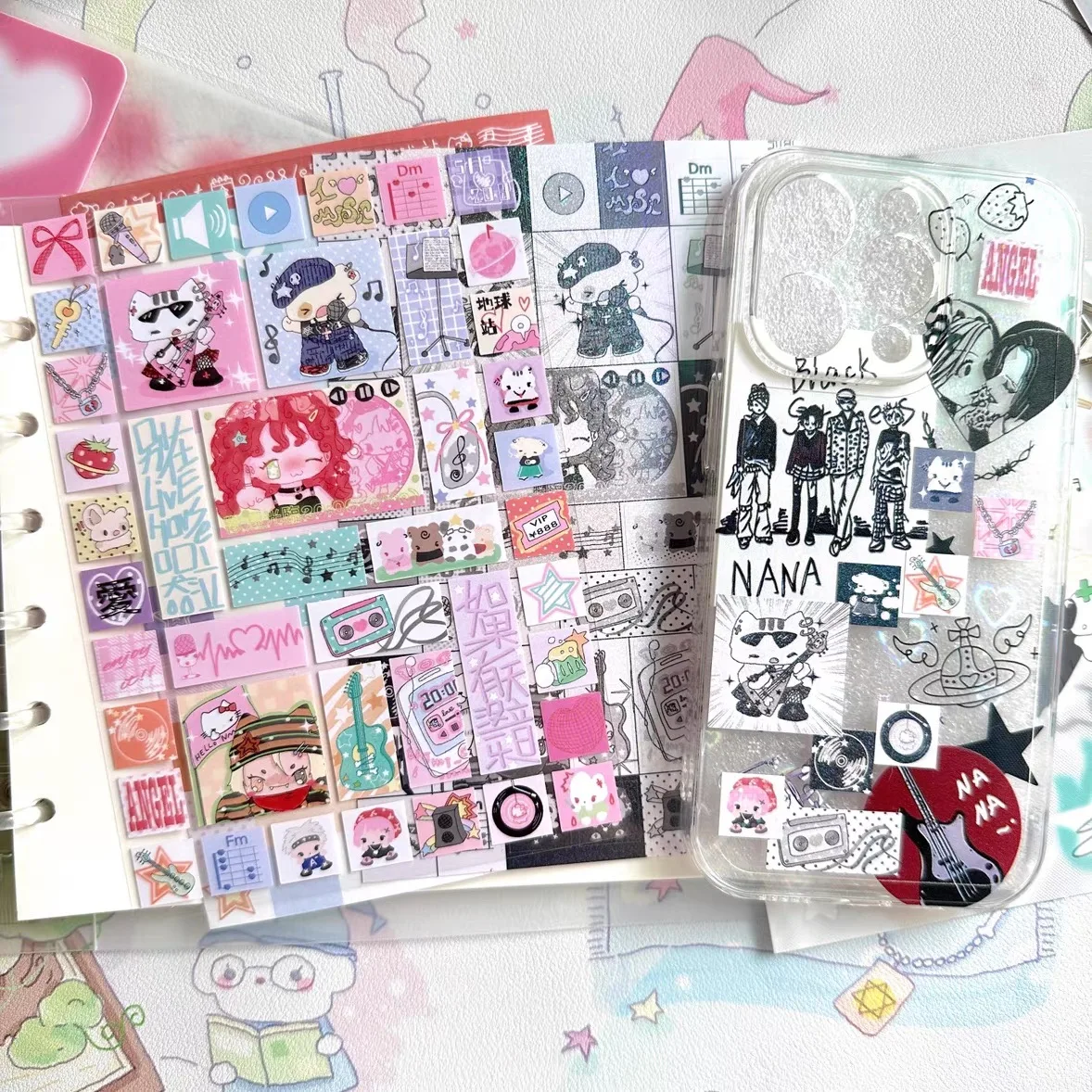 Zomer Orkest Cartoon Sticker Handaccount Cartoon Sticker