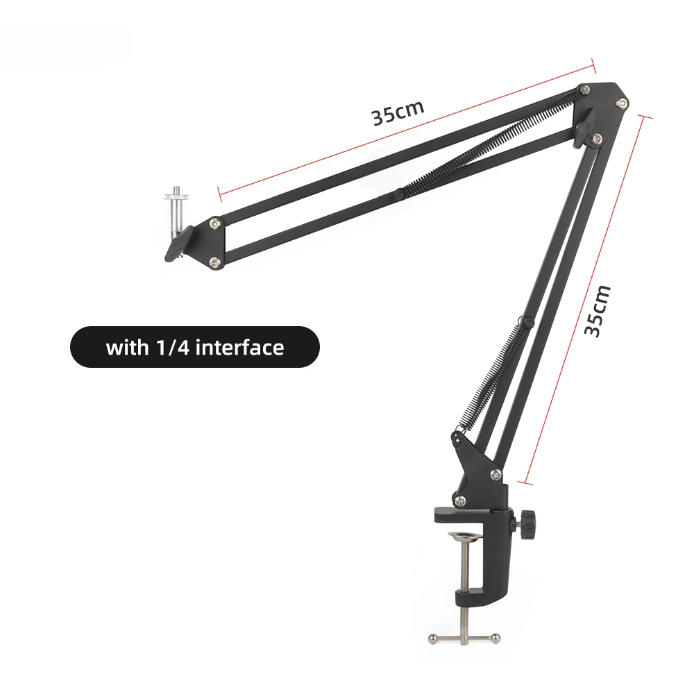 Universal mic Lazy person cantilever brackets 360 degree rotatable metal base holder cameras microphone phone arm stand