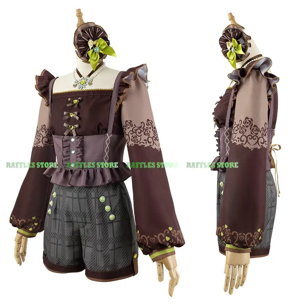 PJSK Project Sekai Kusanagi Nene Cosplay Costume avec perruque, haut et short trempés, tenue mignonne pour la fête d'Halloween, vêtements de jeu d'anime, nouveau