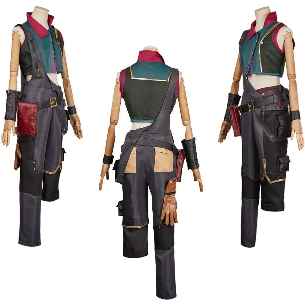 Disguise Young Arcane Jinx Powder Cosplay Clothing 2024 Game LoL TV 2 Costume Adult Women Roleplay Fancy Dress Up Party Outfits image 2