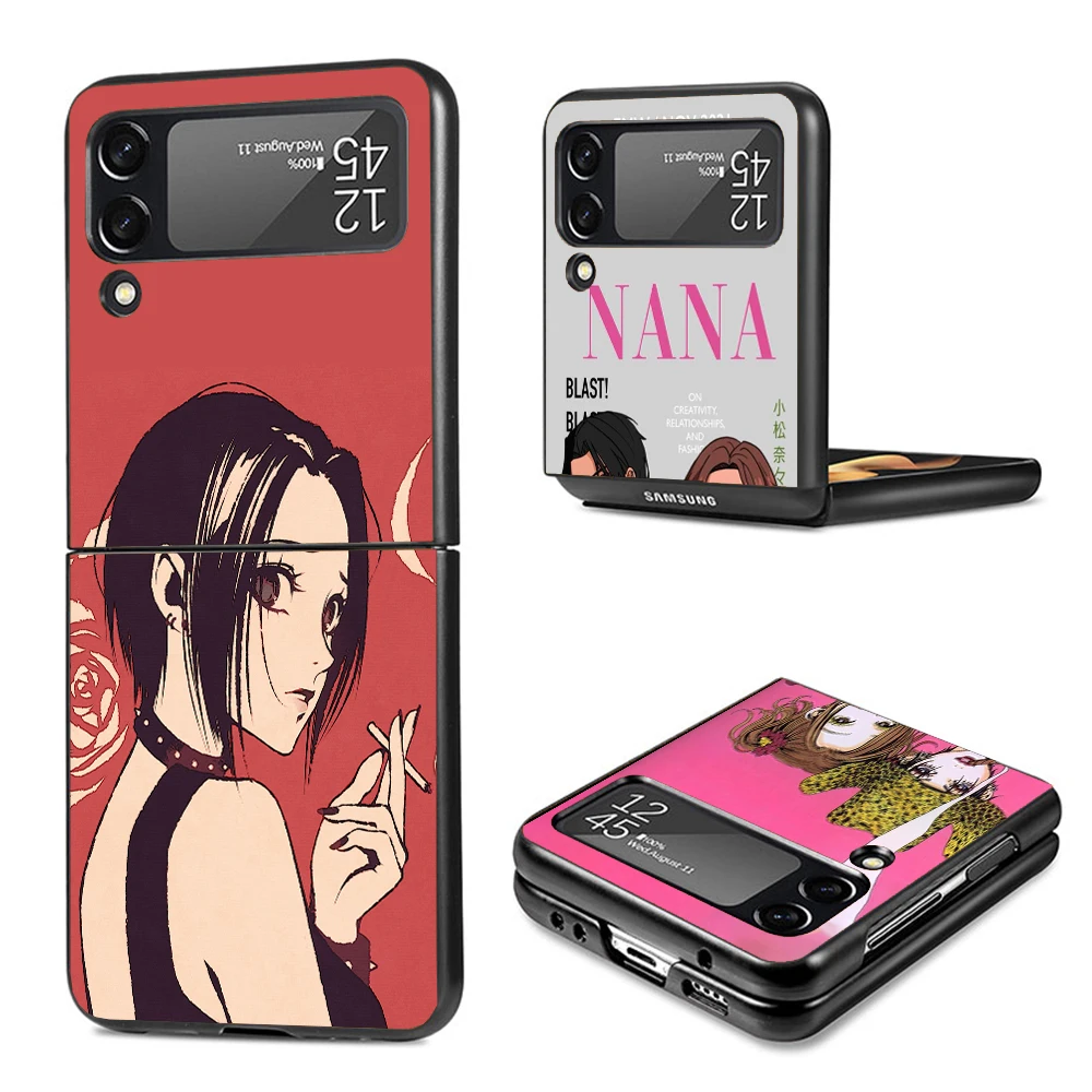 NaNa Osaki Anime Phone Case For Samsung Galaxy Z Flip3 Flip4 Flip5 Flip6 PC Shell For Z Flip 3 4 5 6 Hard Folding Art Cover