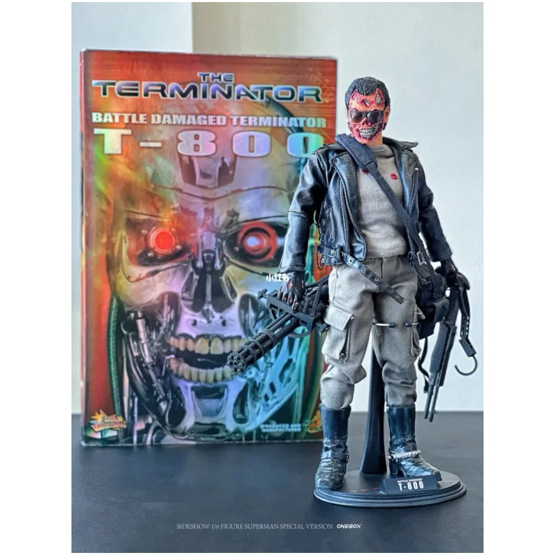 Hottoys T800 1/6 Arnold Terminator Ancestor Rotten Face Rotten Face Skeleton Warfare Damaged Mms002 Collectible Birthday Gift