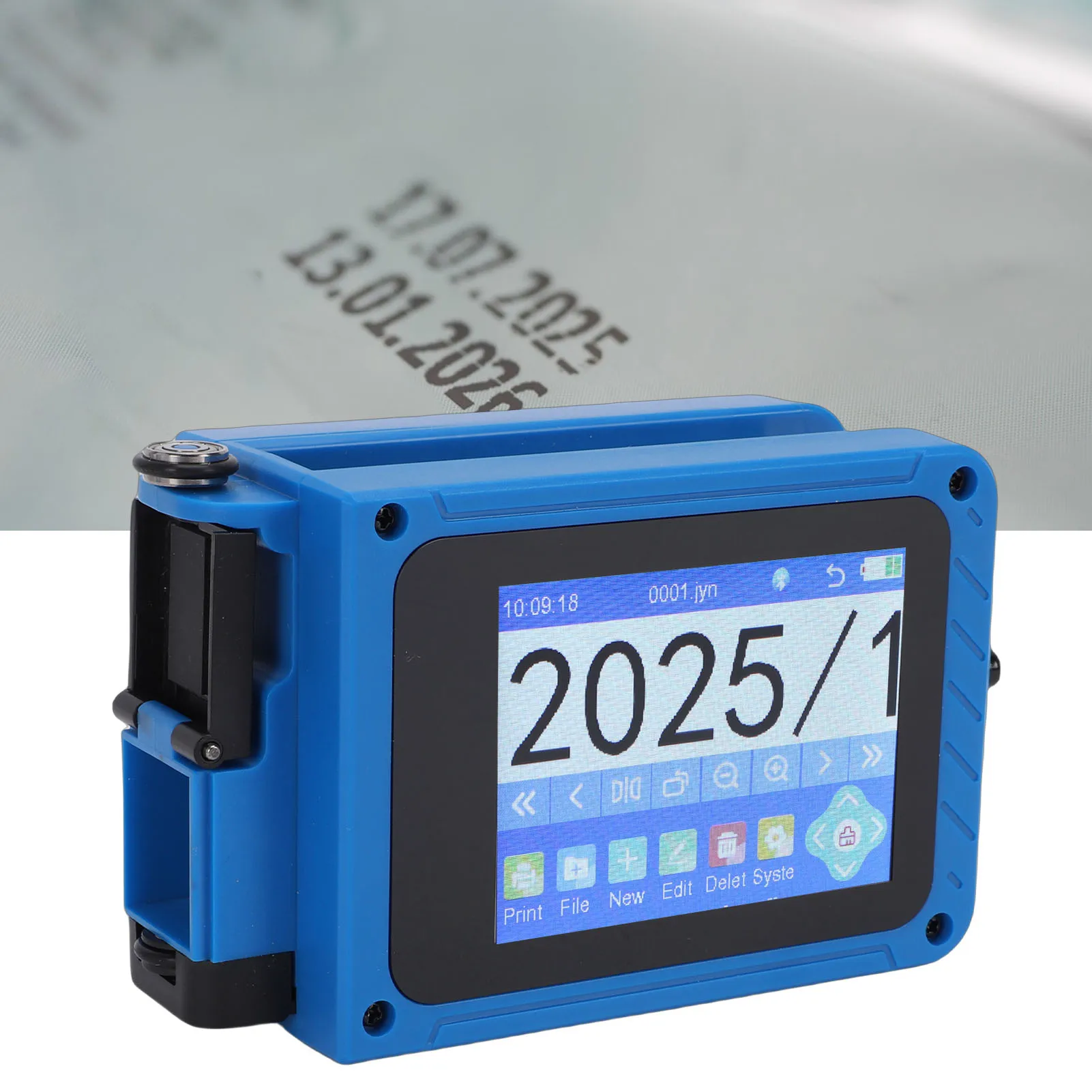 

Портативный струйный принтер с высотой печати 2-12,7 мм, HD сенсорный экран, портативное устройство для кодирования QR-кодов, даты производства, серийных номеров