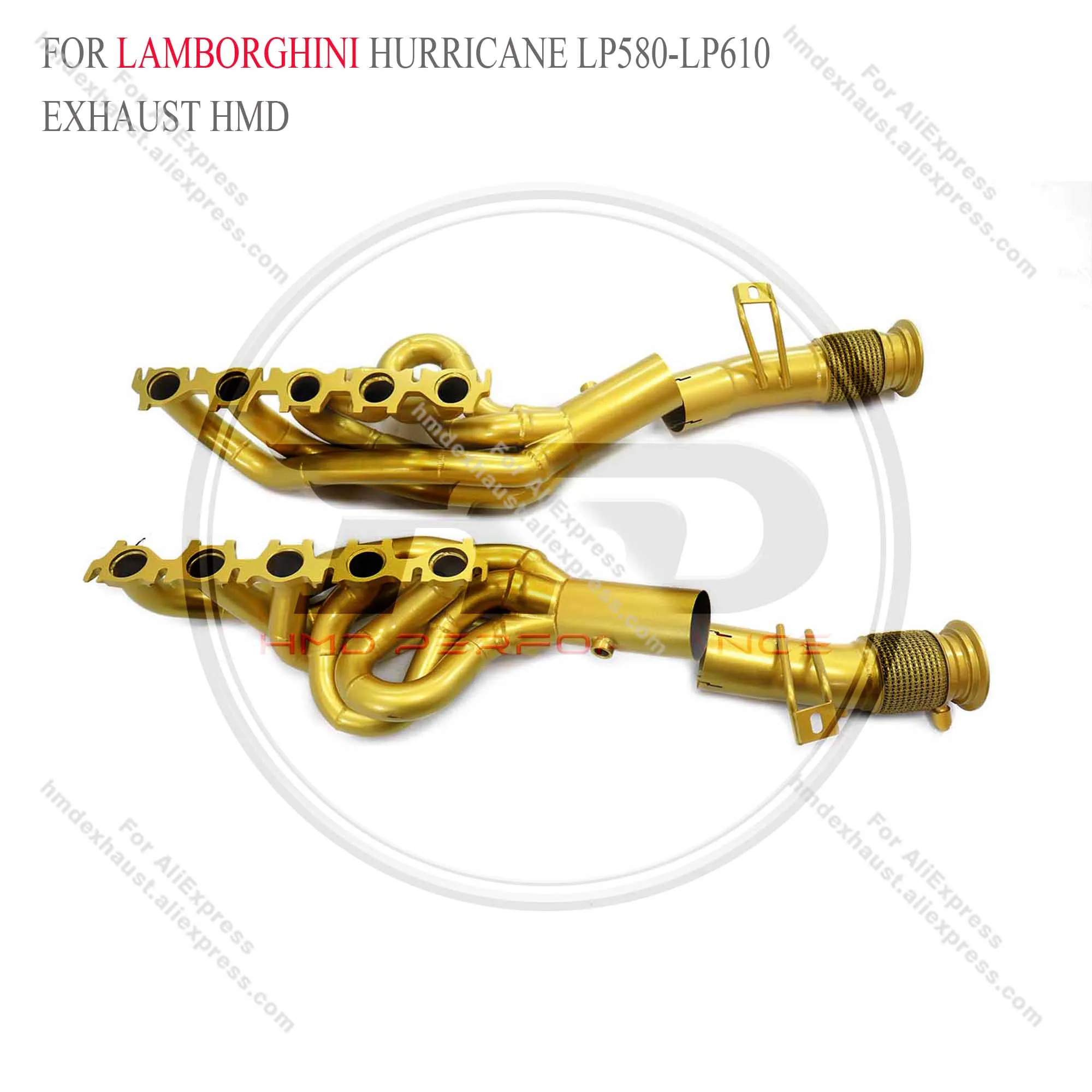 For Lamborghini Huracan EVO High Flow Headers With Heat Shield HMD Exhaust System Performance Manifold