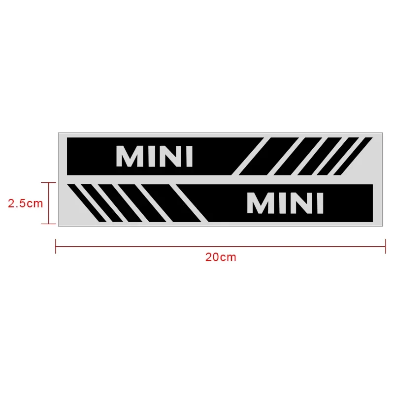 2pcs Car Rearview Mirror Stickers Side Stripe DIY Decal For BMW Mini Cooper R50 R52 R53 R55 R56 R60 R61 F54 F55 F56 F60 Clubman