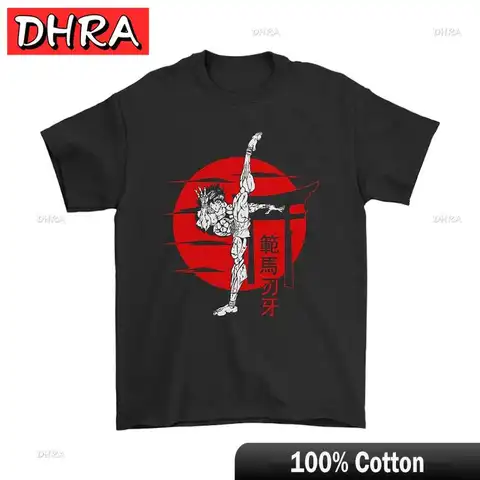 Fighting Animation Yujiro Hanma Fans Tshirt Baki The Grappler Anime ACG Otaku T-Shirt Men Clothes Summer Streetwear Harajuku Tee