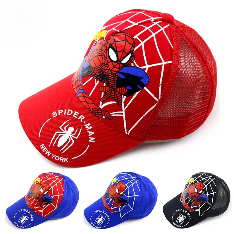 

Летняя бейсболка Человек-паук 2026 для мальчиков и девочек, кепка супергероя, солнцезащитная шляпа, подарок на день рождения для детей, реквизит для косплея, модные кепки