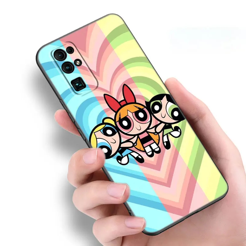 Cartoon P-Powerpuff Girls Phone Case For Honor 70 90 Lite X40 GT X50 i X5 Plus X6A X6S X7A X8A X8B X6 X7 X8 X9 4G X9A X9B 5G