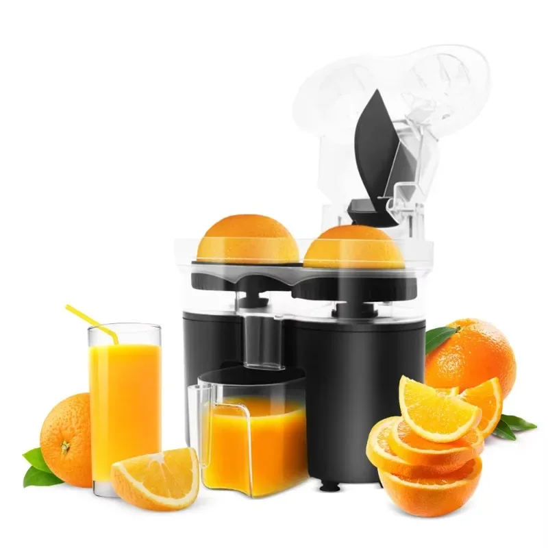 New 120W kitchen appliances automatic lift double orange citrus juicer, higher juice output USB electric juicer
