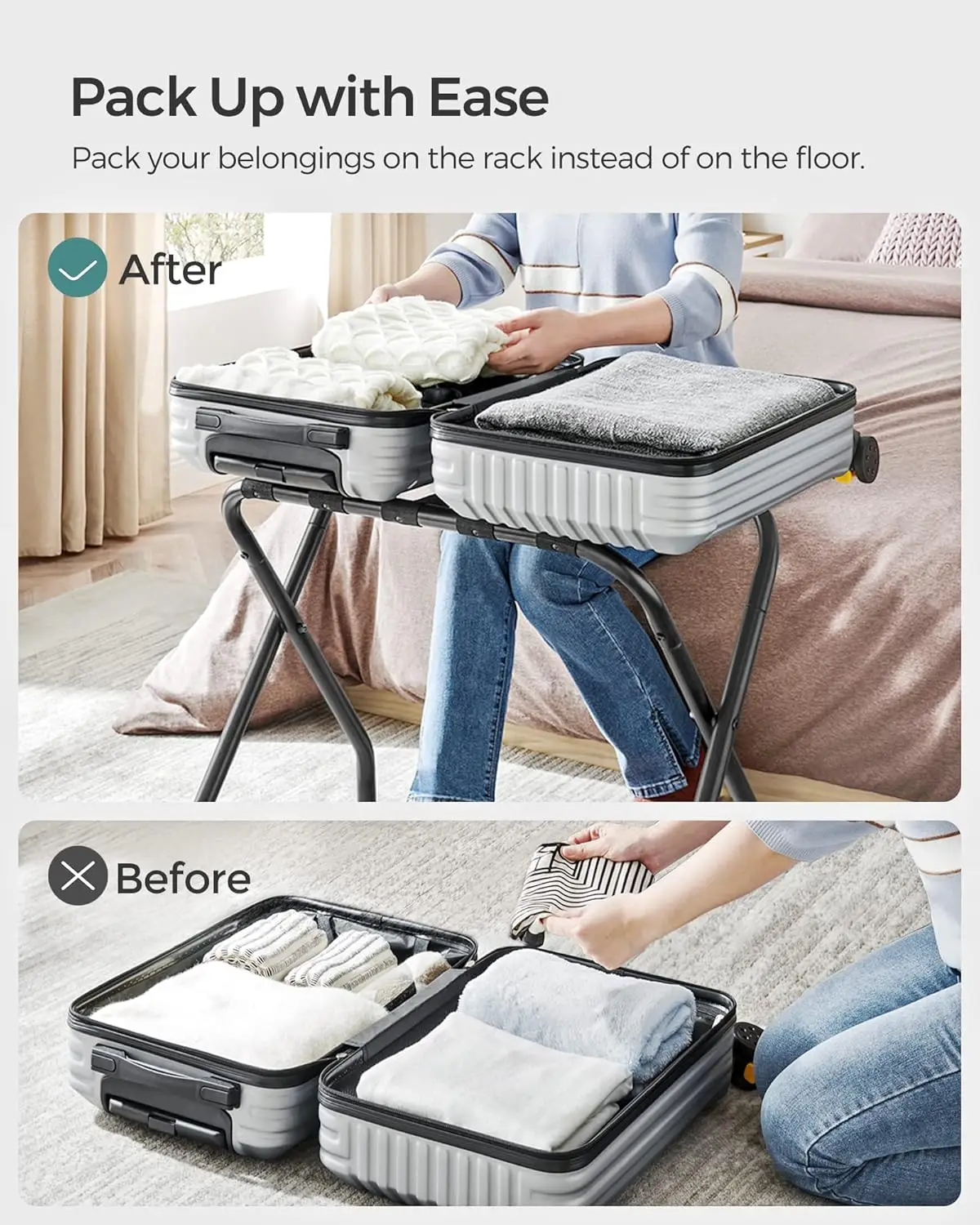 Thumbnail 3 - #2 Folding Luggage Racks Price Drop Alerts