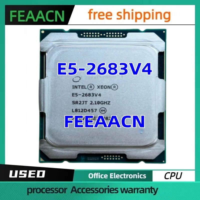 

Xeon E5-2683V4 CPU 14nm 16 Cores 32 Threads 2.1GHz 40MB 120W processor LGA2011-3 for X99 motherboard E5 2683V4 free shipping