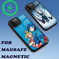 Game Phone Case For iPhone 15,14,13,12,11,Plus,Pro,Max Mini Magsafe R-Rockman M-Megaman Magnetic Wireless Charging