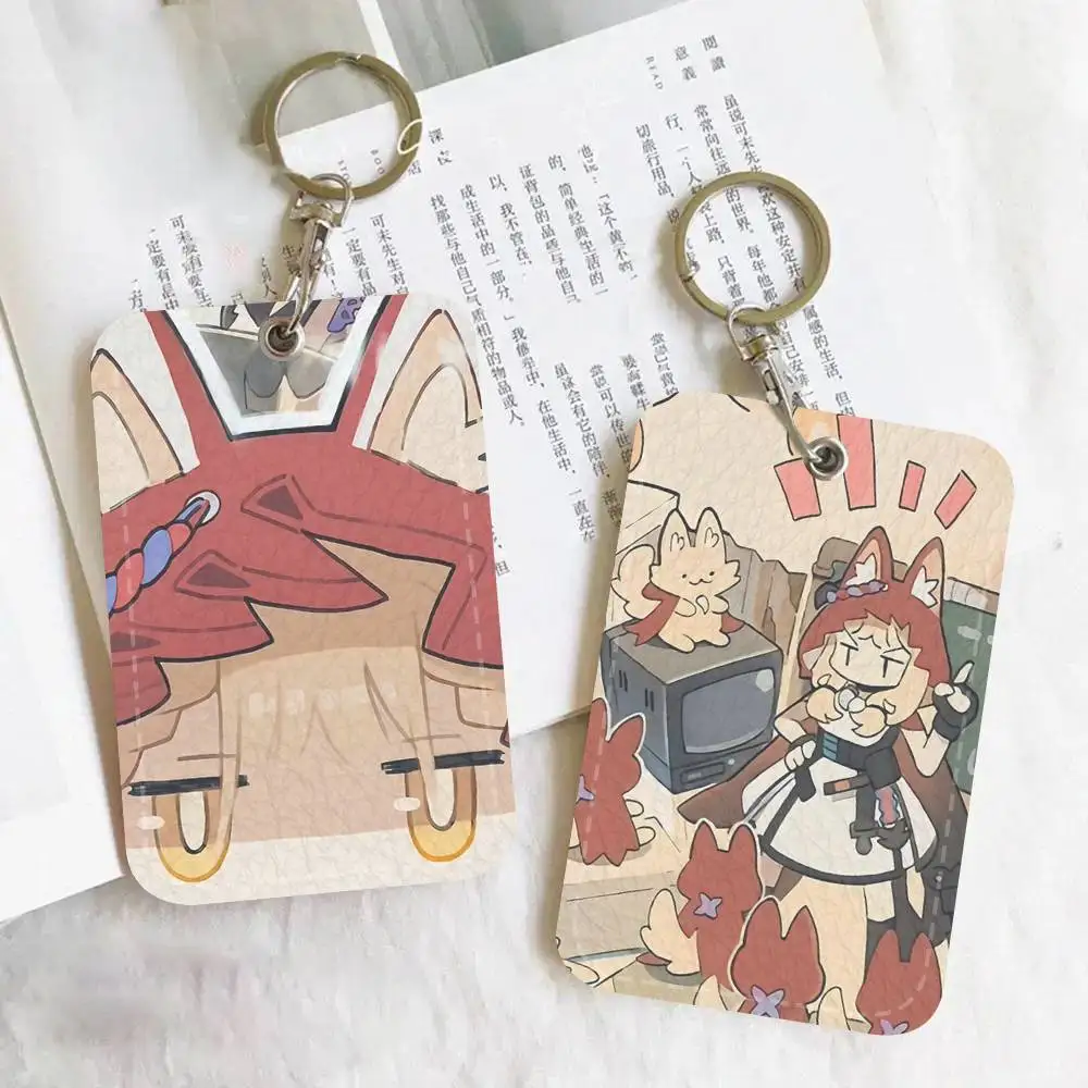 Anime Game Arknights Endfield Rossi Access Card Case Holder Keychain Key Ring Door Access Tags ID Card Case Keychain